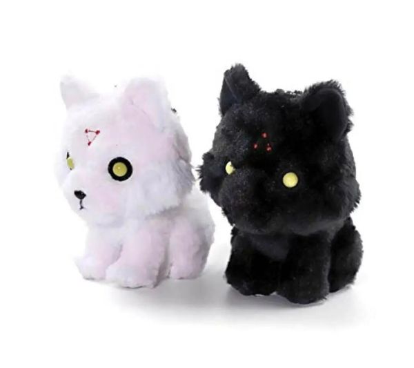 Anime Jujutsu Kaisen Megumi Fushiguro Noir Blanc Divin Chiens En Peluche Porte-clés Petit Pandent Enfants Jouets En Peluche Pour Enfants 15 CM 240115