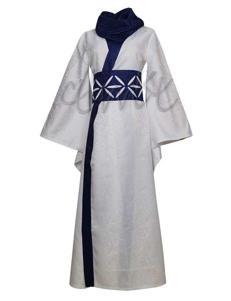 Anime Jujutsu Kaisen Ryomen Sukuna Cosplay Adulte Hommes Femmes Tenues Kimono Hanfu Bleu Corset Chaussettes À Deux Orteils Costume D'Halloween Y0913