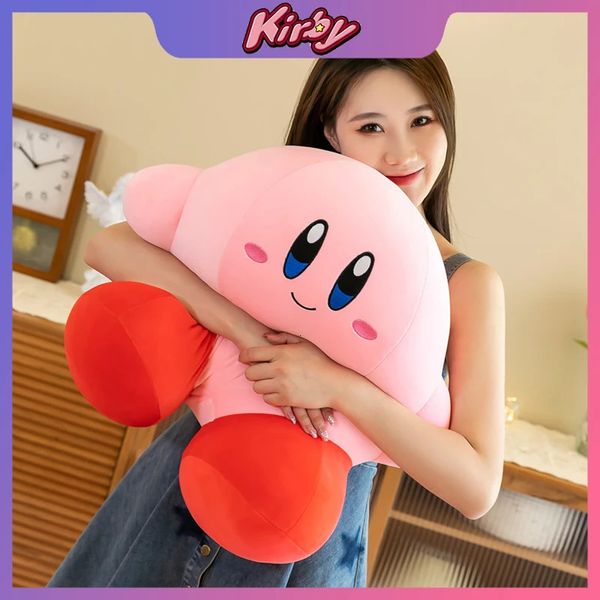 Anime Kirby jouets en Peluche Kawaii mignon rose Peluche dessin animé doux peluche poupée moelleux oreiller maison chambre décor anniversaire cadeau enfant 240102
