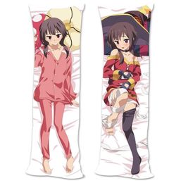 Anime Konosuba God039S Zegen op deze prachtige wereld Megumin Dakimakura Covers knuffelen Body Pillow Case Cover Case 2012129529691