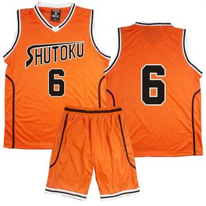 Costume de Cosplay Anime Kuroko no Basuke, uniformes scolaires Shutoku, Midorima Shintaro, maillot pour hommes, vêtements de sport, T-shirt et short, ensemble 241b