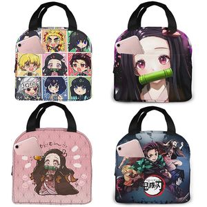 Anime Lunch Tas Tote Maaltijd Herbruikbare Geïsoleerde Draagbare Doos voor Vrouwen Heren Jongen Meisje Werk School Picknick 240226