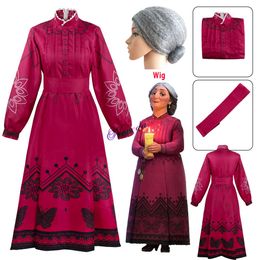 Anime Madrigal Abuela Cosplay Costume adulte enfants femmes maman Alma rouge vêtements carnaval fête d'anniversaire déguisement grand-mère Wigcosplay