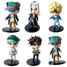 Anime Manga 1 PCS Jojos Bizarre Adventure Stone Ocean Action Figures Golden Wind Kujo Jotaro Joseph Joostar Statue Collection Kid Toy 230410