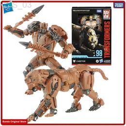 Anime Manga 100% En stock Original Takara Transformers Rise of the Beasts SS98 Voyager Cheetor Robot Autobot Toys Figuras de acción YQ240315