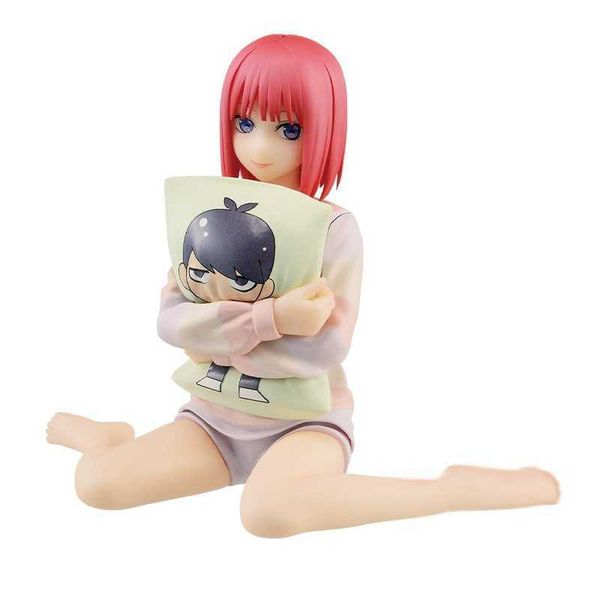 Anime Manga 1122 CM Figura de anime Los quintillizos por excelencia Nino Almohada Posición sentada Pijamas Modelo Muñecas Juguete de regalo Caja de recogida PVC Z0427