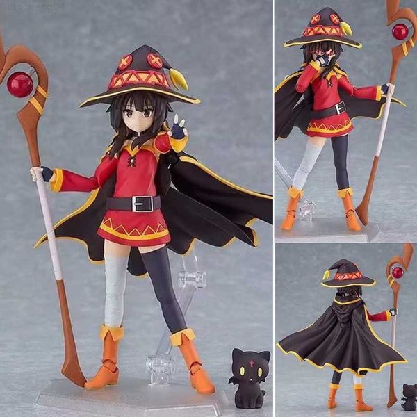 Anime Manga 12.5CM Kono Subarashii Sekai ni Shukufuku o Figurines Anime 407 # Magical girl Konosuba Megumin Action Figure Collection Modèle Jouet L230717