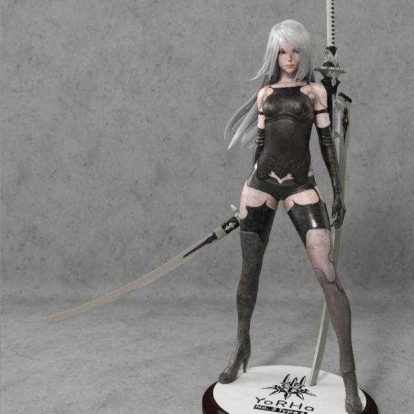 Anime Manga 14 17 Nier Automata A2 Dos peinados sin atribuir GK White Resin Model Garage Kit W_4204 Z0427