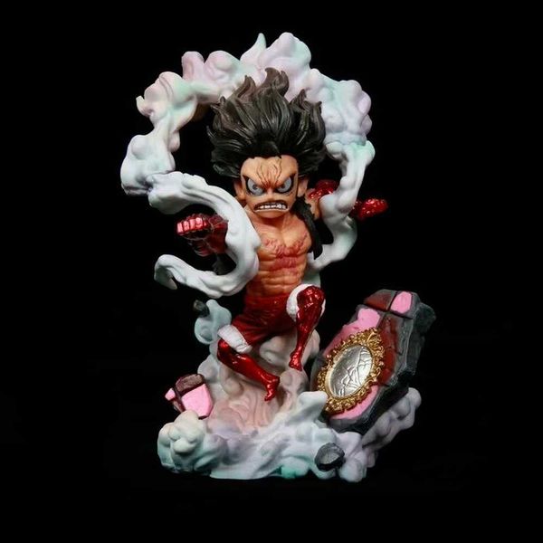 Anime Manga 14 CM Lindo Luffy Gear 4 Estatuilla One Piece Anime Figura de acción Adultos Niños Juguetes Japón Manga Regalo de dibujos animados Artículos de envío gratis L230717