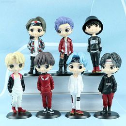Anime Manga 15CM Bann Boys Action Figure Corée KPOP Stars Q Cartoon Anime Figurine Modèle Jouet Cadeau D'anniversaire Collectibles Ensemble Complet L230717