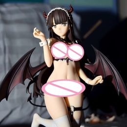 Anime Manga 15 cm NSFW Charm Wings Inc Anime Fille Sexy Taya Akuma Maid Ver 1/6 PVC Figurine Adulte Hentai Collection Modèle Poupée Jouets Cadeau