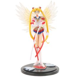 Anime Manga 17cm Sailor Moon Anime Figuren Kawaii Tsukino Usagi Actie Figuur PVC Collectibles Model Kinderen speelgoed voor meisjescadeau Z0427