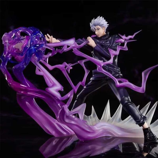 MANGA ANIME 18CM JUJUTU KAISEN Figure Gojo Satoru Action Action Figure PVC GOJO Figurine Ornement Statue Modèle Toys for Kids Collection de cadeaux 240413