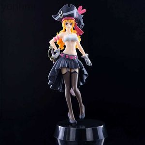 Anime Manga 19CM Anime One Piece Figura de acción Nami Nico Ropa negra Traje de baño Chicas sexy Estatuilla PVC Modelo coleccionable Juguete Regalo para niños 24329