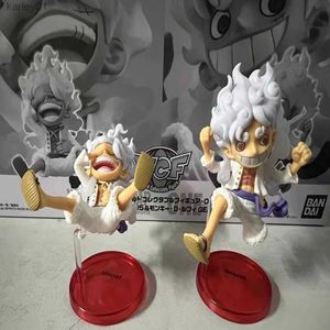 Anime Manga 2 Estilo Mini Preventa One Piece Anime Cutes Luffy Gear 5 Estatuilla Dios Sol Nikka 10 cm PVC Figuras de acción Modelo Adulto Juguetes para niños yq240325