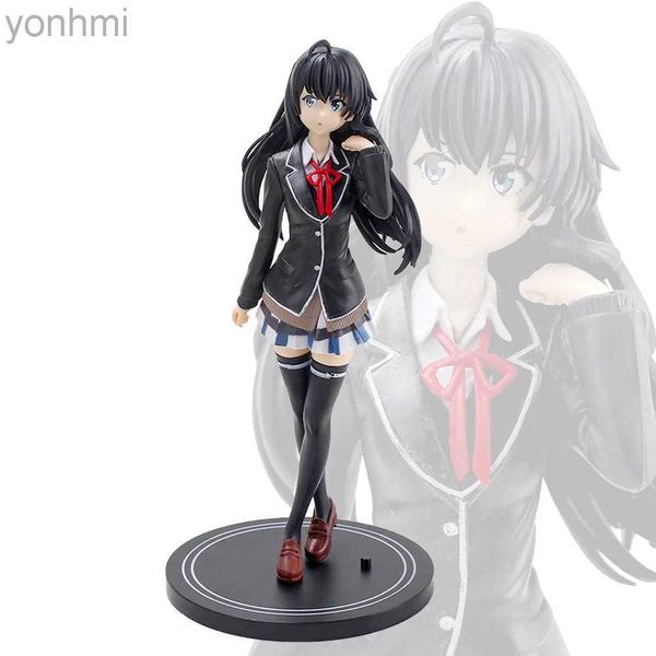 Anime Manga 20cm Japón Anime Yukino Wear uniforme escolar Postura de postura Figura PVC Model Collection Toys 240413