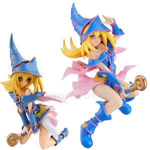 Anime Manga 21cm Pop Up Yugioh! Duel s figuur donkere goochelaar Girl Action Mana Collection Model Doll Toys 230410