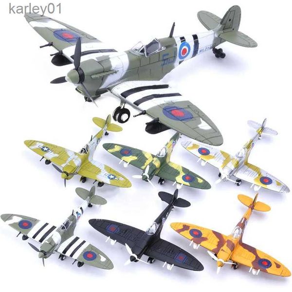 Anime Manga 22 cm 4D bricolage jouets combattant assembler des blocs modèle de construction avion modèle militaire armes WW2 allemagne BF109 UK Hurricane Fighter yq240325