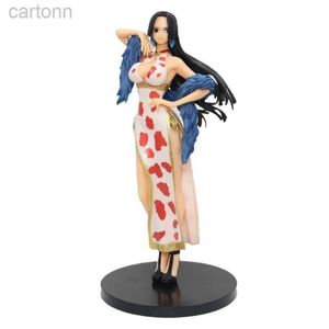 Anime Manga 24 CM Een Stuk Beeldje Cheongsam Boa Hancock Sexy Meisje PVC Actiefiguren Collectie Model Pop Speelgoed Verjaardagscadeau 240401