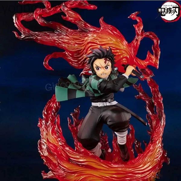 Anime Manga 25cm Kimetsu no Yaiba Anime Figura Figuarts Zero Tanjiro Kamado Hinokami Kagura Figura Demonio Figurado Modelo Regalos 240413