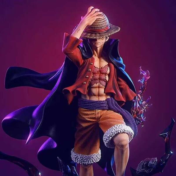 Anime Manga 25 cm LX Sombrero de paja Luffy One Piece Anime Nuevo Cuarto Emperador Estatuilla Ornamento PVC Figuras de acción Modelo adulto Juguetes de regalo para niños L230717