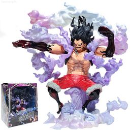 Anime Manga 26.5 CM Luffy Gear 4 Snake Man Beeldje Een Stuk Anime Action Figure Volwassen Kinderen Kinderen Speelgoed manga Gift Gratis Verzending Items L230717