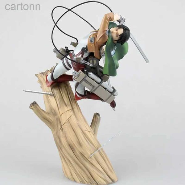 Anime Manga 28 cm Anime Attaque sur Titan figure Combat Artfx J Levi Renouvellement 1/8 échelle pré-peinte figure PVC Action Figure Modèle Jouets Cadeau 240401