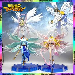 Anime Manga 28 cm Figura Monstruo Digital Angemon Angewomon Anime Figuras de Acción Modelo Estatua Figuras Figuarts Estatuilla Regalos Juguetes YQ240315