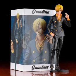 Anime Manga 28 cm geïntegreerde Vinsmoke Sanji digitale PVC actie karakter serie kinderen kerstcadeau model speelgoed J240308