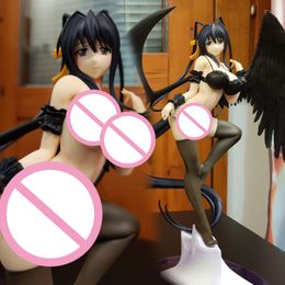Anime Manga 30CM lycée Dxd né Anime fille Sexy poitrine douce Himejima Akeno PVC figurines d'action Collection adulte modèle poupée jouets
