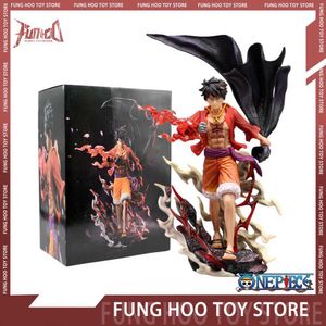 Anime Manga 30 cm One Piece Figures Luffy Anime Figures Ghost Island Monkey D. Luffy Statue Figurine Gk Pvc Modèle Poupée Collection Poupée Jouets L230717