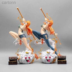 Anime Manga 30 cm One Piece figurines Nami Figure Zeus Figurine d'action Sexy Pvc Gk Statue modèle à collectionner décoration ornement jouet cadeau 240401