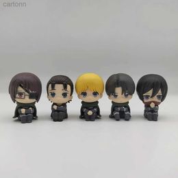 Anime Manga Action Figure Doll Toys Anime Attack On Titan Final Season Partie 2 Eren Levi Hange Armin Mikasa Cartoon Gift Toys pour enfants adultes 240401