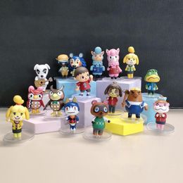 Anime manga dieren kruising figuren schattig kawaii dream eiland cartoon beeldfamilie portret pak decoratieve ornamenten cadeau voor kinderen 230410