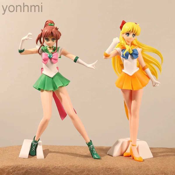 Anime Manga Figura de anime Sailor Moon Figuras Anime Tsukino Usagi Figura de acción Eternal Tiare PVC Cake Ornaments Modelo Modelo Juguetes Regalos 240413