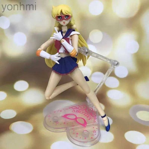 Anime Manga Figura de anime Sailor Moon Tsukino Usagi Figura Eternal Tiare PVC Cake Ornaments Collection Toys Figurine Modelo 240413