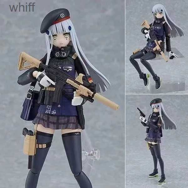 Anime Manga Anime Girl Frontline Figma 573 HK416 Girl Art Personaje Modelo Juguete Regalo de Navidad 15cmC24325