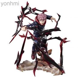 Anime manga anime jujutsu kaisen actie figuur itadori yuji figuras speelgoed 19cm manga figurine gk standbeeld pvc model poppen cadeau voor kinderen 240413