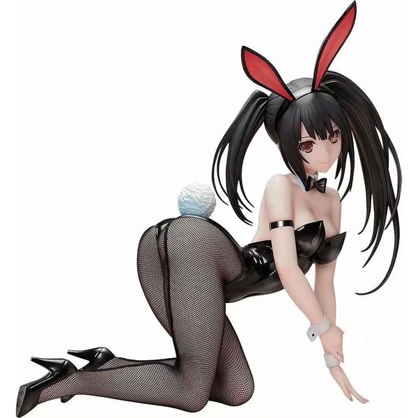 Anime Manga B-style DATE A LIVE Figurines d'anime japonais Tokisaki Kurumi Bunny Girl Ver. Figurine d'ornement de statue de figurine d'action de PVC