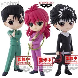 Anime Manga BANPRESTO Original Q posket YuYu Hakusho figurine d'anime Hiei Kurama Urameshi Yusuke figurine jouets pour garçons filles enfants cadeaux 24329