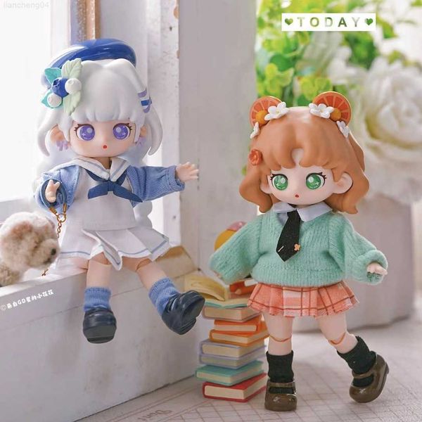 Anime Manga Cute Anime Figure Teennar School Sweetheart Jk Series Ob11 1/12 Bjd Dolls Blind Box Mystery Box Juguetes Adornos Colección de regalos L230717