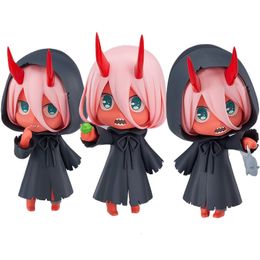 Anime Manga DARLING in the FRANXX Figura de juguete Zero Two 02 Infancy PVC Q Ver Modelo de figuras de acción Juguetes lindos Muñecas 10 CM Adorno 230213