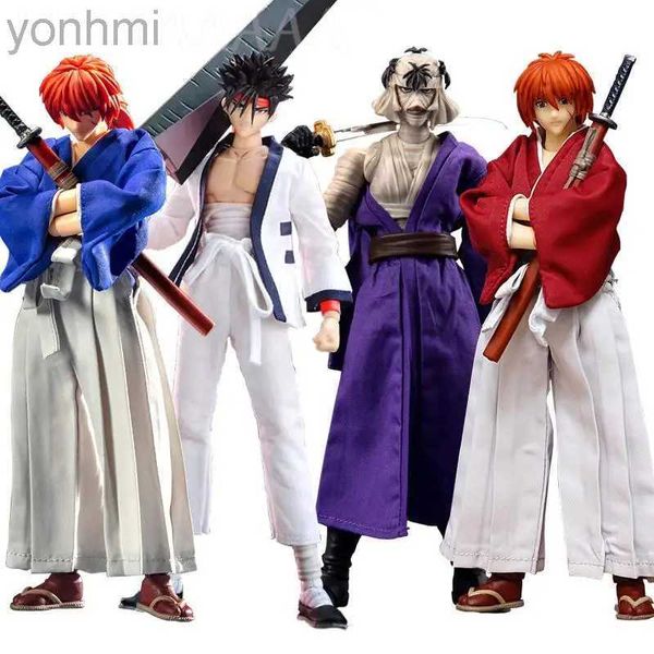 MANGA ANIME DASIN MODÈLE Rurouni Kenshin Himura Kenshin Sagara Sanosuke Shishio Makoto PVC Figure ANIME ANIME GREATTOYS KENSIN MODEL TOY 240413