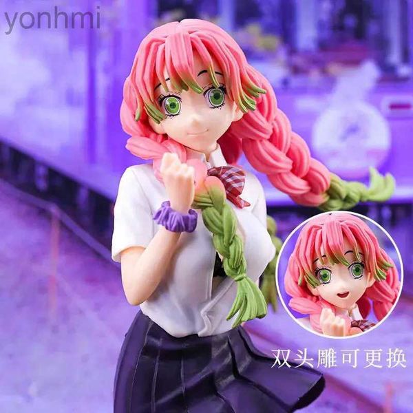 Anime Manga Demon Anime Figure 28cm Kanroji Mitsuri PVC Action Figure Kawaii Uniforme Girl Collection Modèle Enfants Toys Cadeaux 240413