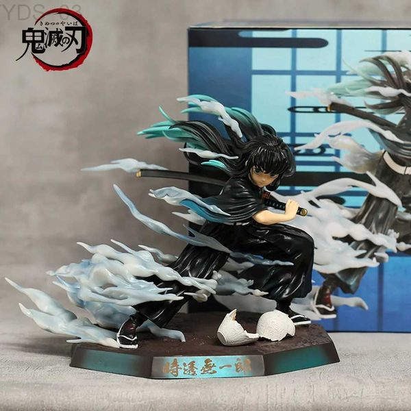 Anime Manga Demon Slayer Tokitou Muichirou Gk Statue Figurine d'action PVC décorations de bureau Collection modèle Figure jouet à collectionner cadeau YQ240315