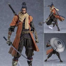 Anime Manga Edition 15 cm figurine Anime Sekiro Shadows Die double collecteur ensemble de garage Modèle avec jouet en pvc cadeau d'anniversaire pour bébé 240319