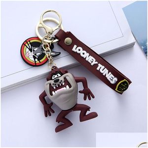 Anime manga mode pvc kawaii kinderen sleutelen keten 3D dierensleutel cartoon creatieve bugs bunny keychain drop levering speelgoed geschenken actie f dhu6l