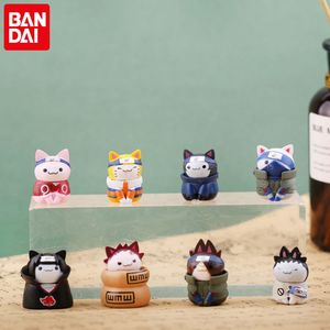 Anime Manga Figura Uzumaki Figuras Kakashi Q Versión Modle Cat Mini Muñecas Adornos de escritorio Juguetes para niños Regalos 230410