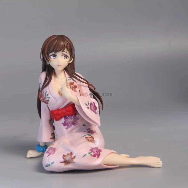 Anime Manga Figurka Mizuhara Ichinose Chizuru Kimono szlafrok siedzca modelka figurki Anime PVC GK zabawki prezenty décoration samochodu 240319