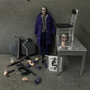 Anime Manga HC Hot Toys Joker Figure The Dark Knight Joker Variant Real Clothes Joker Action Figure PVC Collectible Model Toy Gift Doll YQ240315